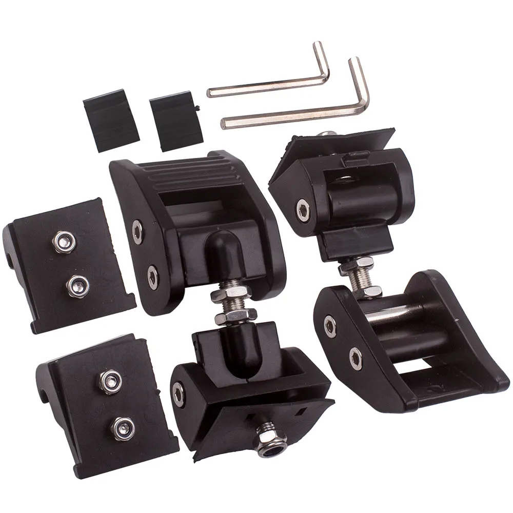 

2Pcs Hood Lock Latch Catch Set Aluminum For Jeep Wrangler JK JKU 2007-2018