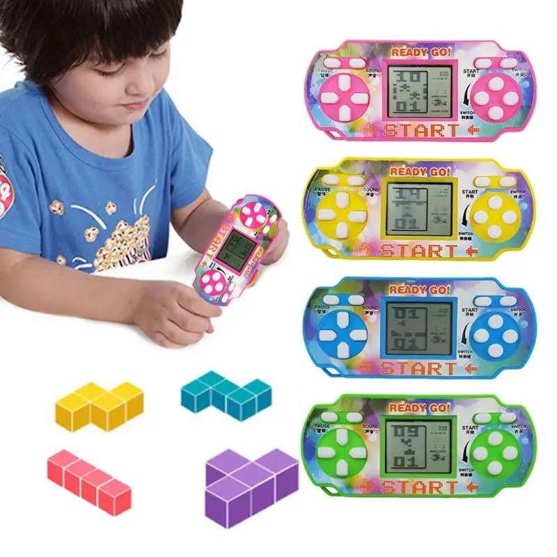 Ретро Классическая Мини-игровая консоль Tetris с ЖК-экраном портативные игровые