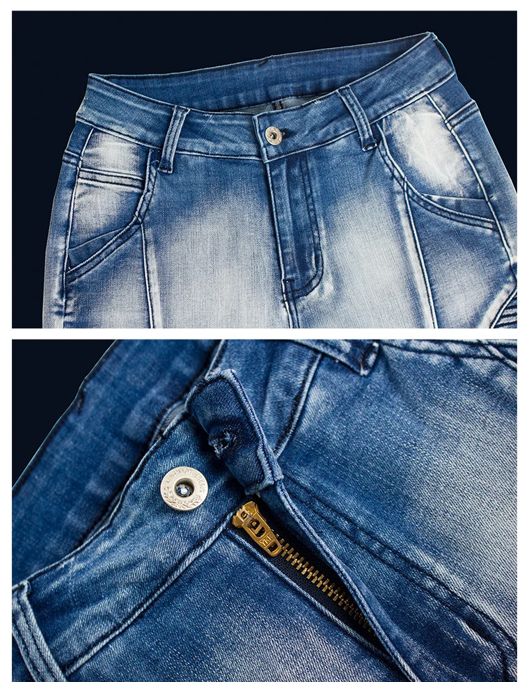 

High Waist Vintage Stretch Tall Jeans Women Pencil Pants Tights Motorcycle Denim Trousers Motorbike Plus Size Boyfriend Street