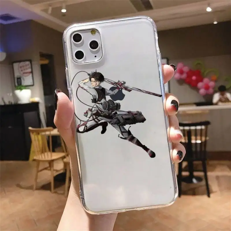 

Anime Japanese attack on Titan Phone Case Transparent soft For iphone 5 5s 5c se 6 6s 7 8 11 12 plus mini x xs xr pro max