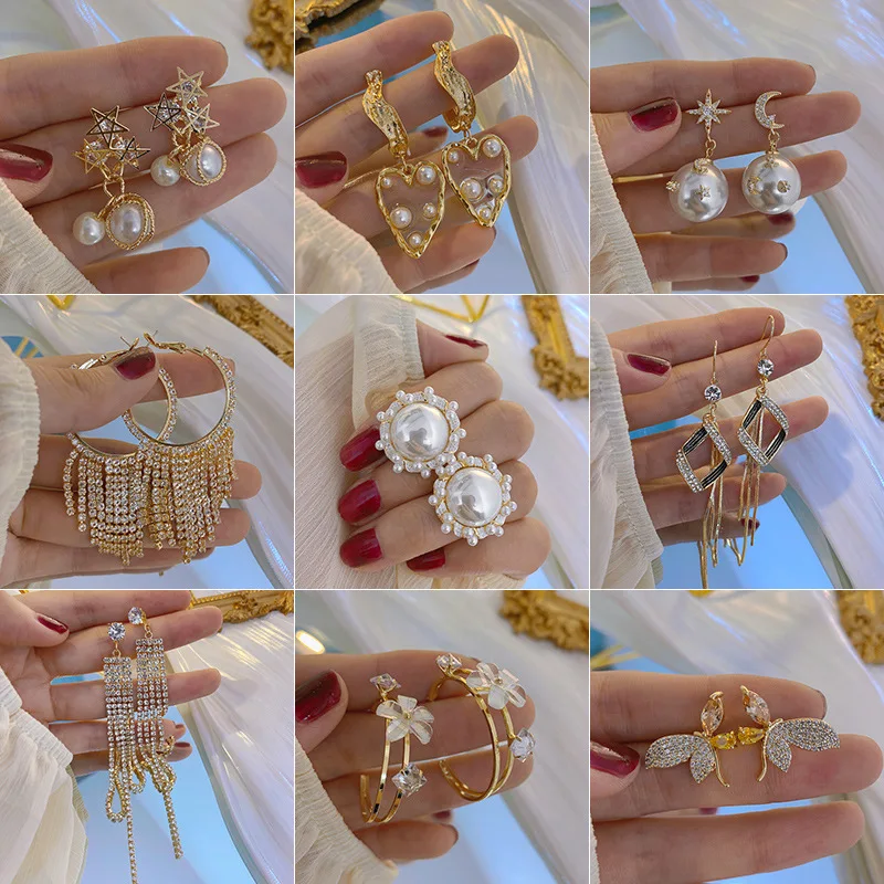 Модные женские серьги подвески из серебра 925 пробы с геометрическими