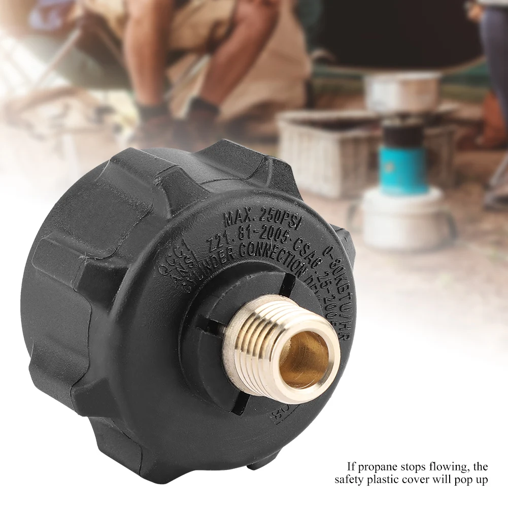 Внешняя резьба 1/4 дюйма Быстрый Газовый Пропан Регулятор разъем с Acme гайки для