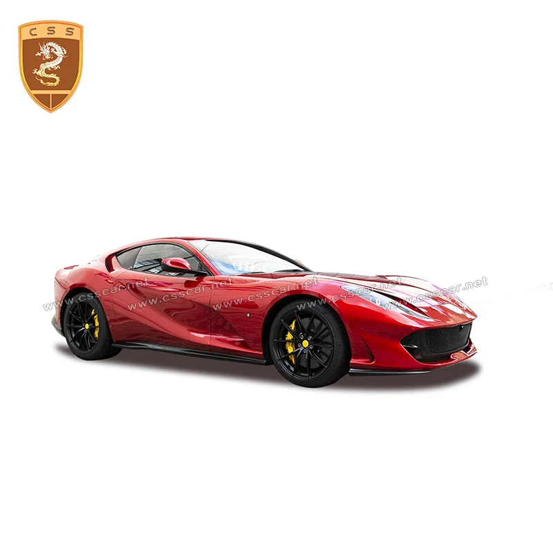 Сухая углеродная боковая юбка для Ferrari 812 OME стиль нижняя часть расширение Боди