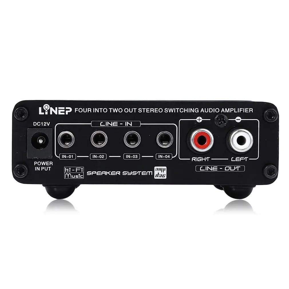 A926 Профессиональный четыре входа и два выхода аудио переключатель сигналов