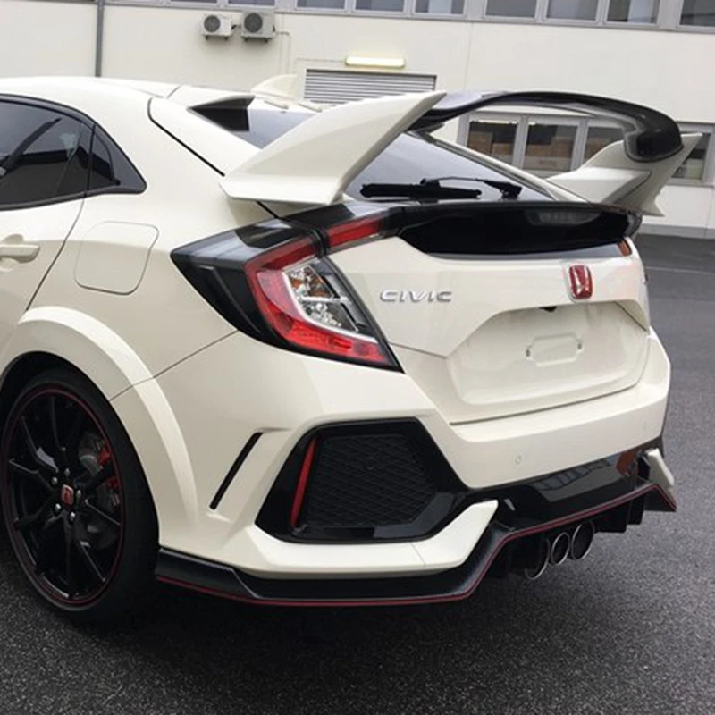 Для Honda CIVIC хэтчбек спойлер 2017 2018 ABS пластик Неокрашенный праймер цвет задний