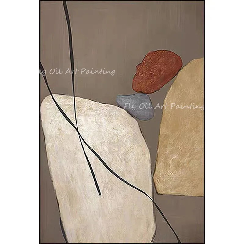 Картина маслом из золотой фольги ручной работы в скандинавском стиле 100%