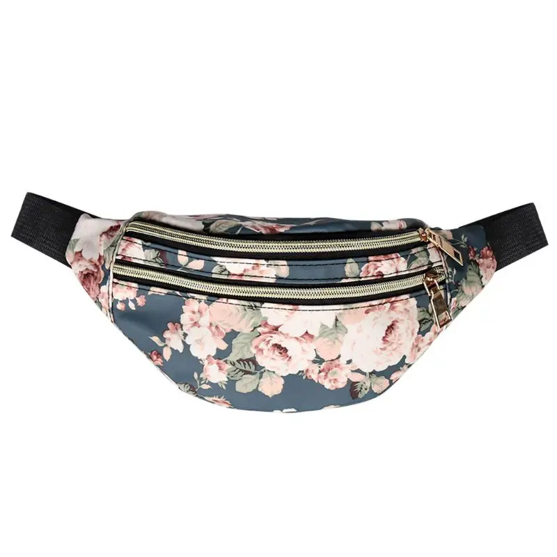

Women Printed Waist Fanny Pack Belt Bag Travel Hip Bum Chest Phone Pouch