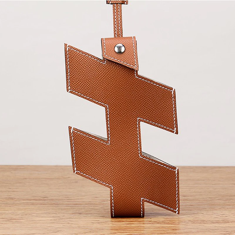 Custom New Mobile Phone Bag Handmade Hand-Stitched Wax Thread Wild Hanging Neck Vertical Epsom Leather Shoulder Bag