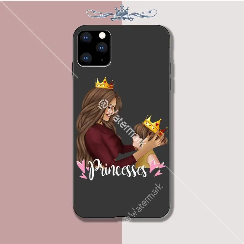 Супер папа для мам и дочек близнецов детская силиконовый чехол мобильного