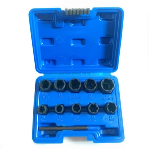 11 шт. набор спиральных розеток 38 дюйма Dr. Поврежденный замок, инструмент для розетки