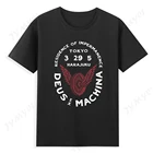 Бренд мотоцикла Deus Ex Machina Мужская футболка с принтом шин логотип хлопок модный бренд роскошная мужская одежда