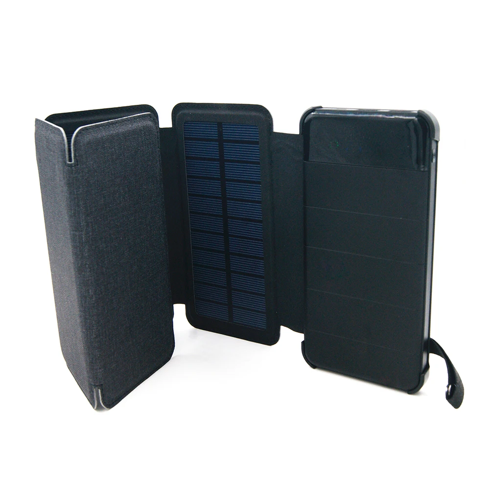 Складной Портативный Панели солнечные 5V Power Bank Bateria солнечной Батарея для стол для мобильного телефона на открытом воздухе светодиодный светильник с двумя портами USB