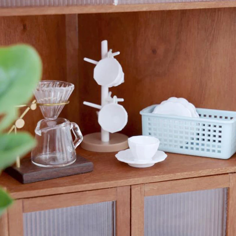 

1:12 миниатюрный подстаканник для кукольного домика, модель, аксессуары для мебели