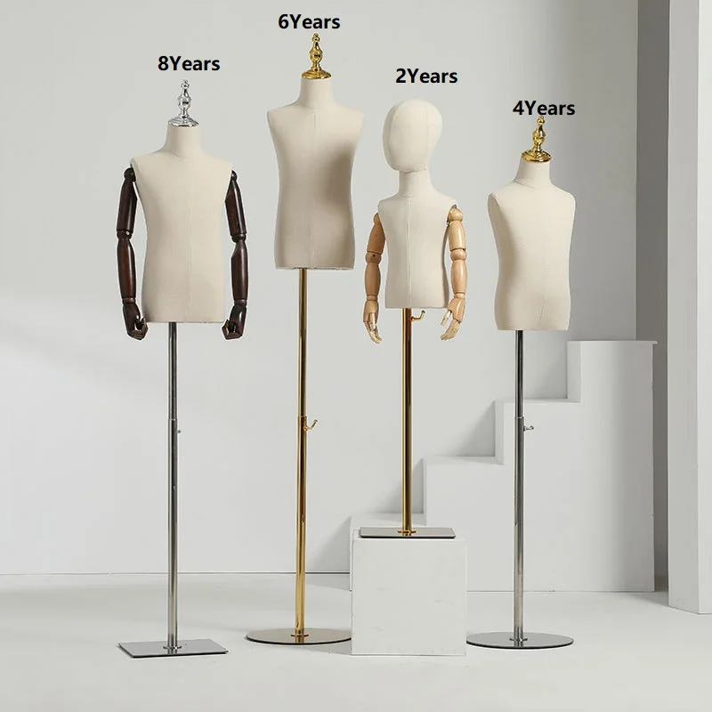 Тканевая обложка в форме платья модель детского манекена с деревянными