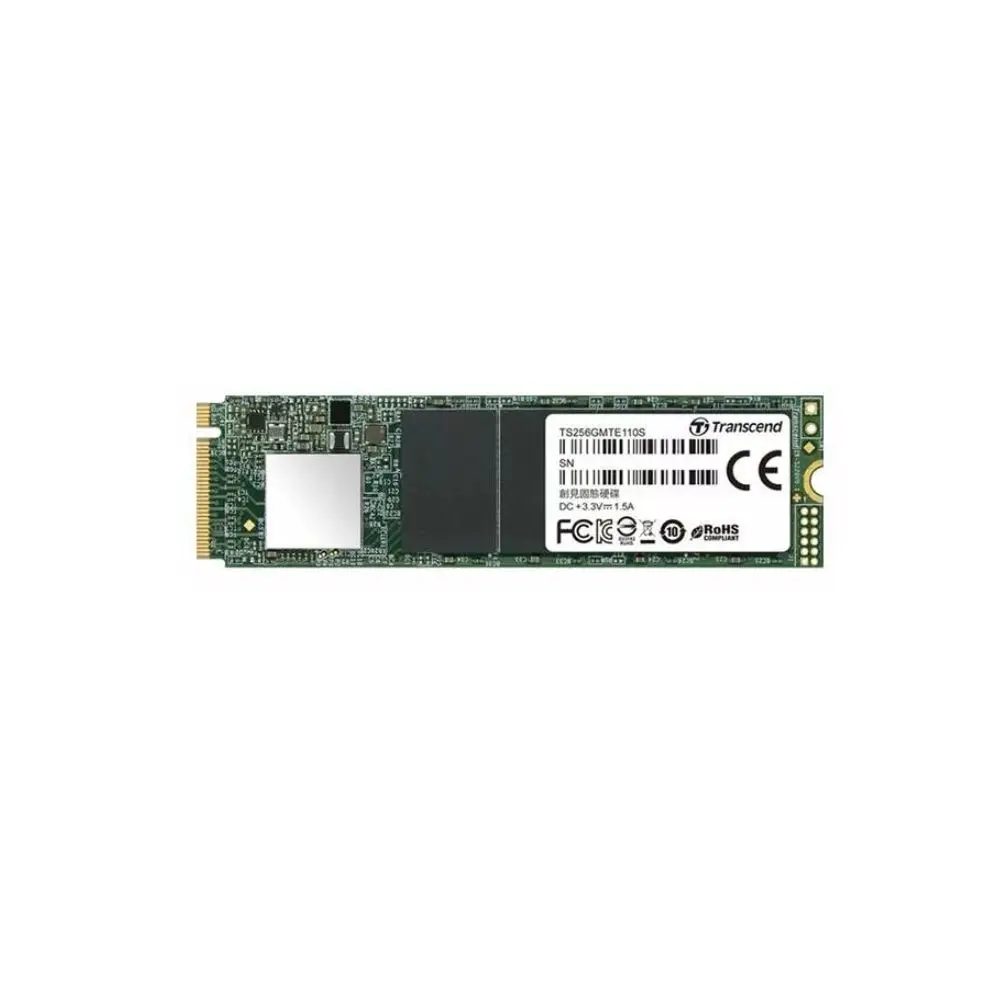Накопитель SSD M.2 Transcend 256Gb MTE110S  TS256GMTE110S  (PCI-E 3.0 x4, up to 1800800Mbs, 110000 IOPs, 3D TLC (art.: 3920b9cbf04da) - 3920b9cbf04da