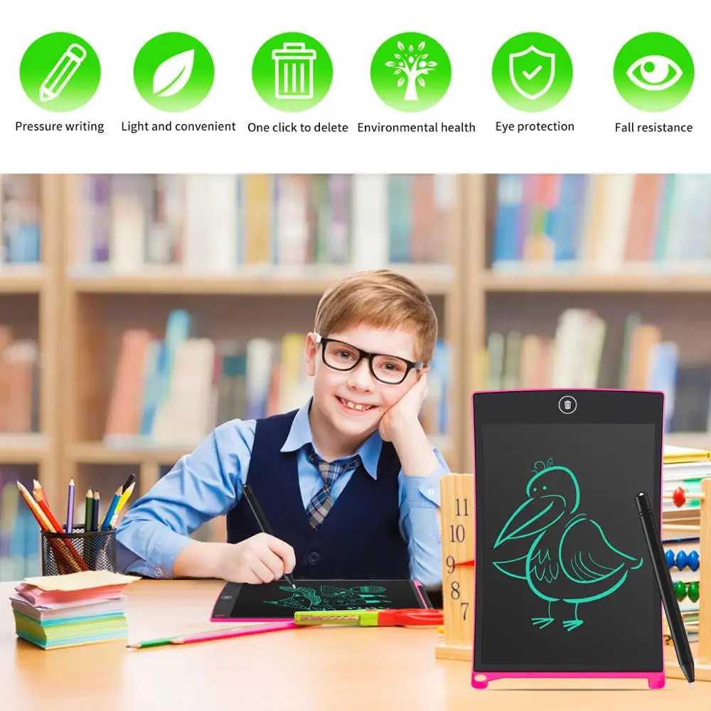 

LCD drawing tablet 12 " Digital Drawing Tablet, Writing Pads, Portable Electronic Whiteboard Tablet, Ultra-thin Board with Pen