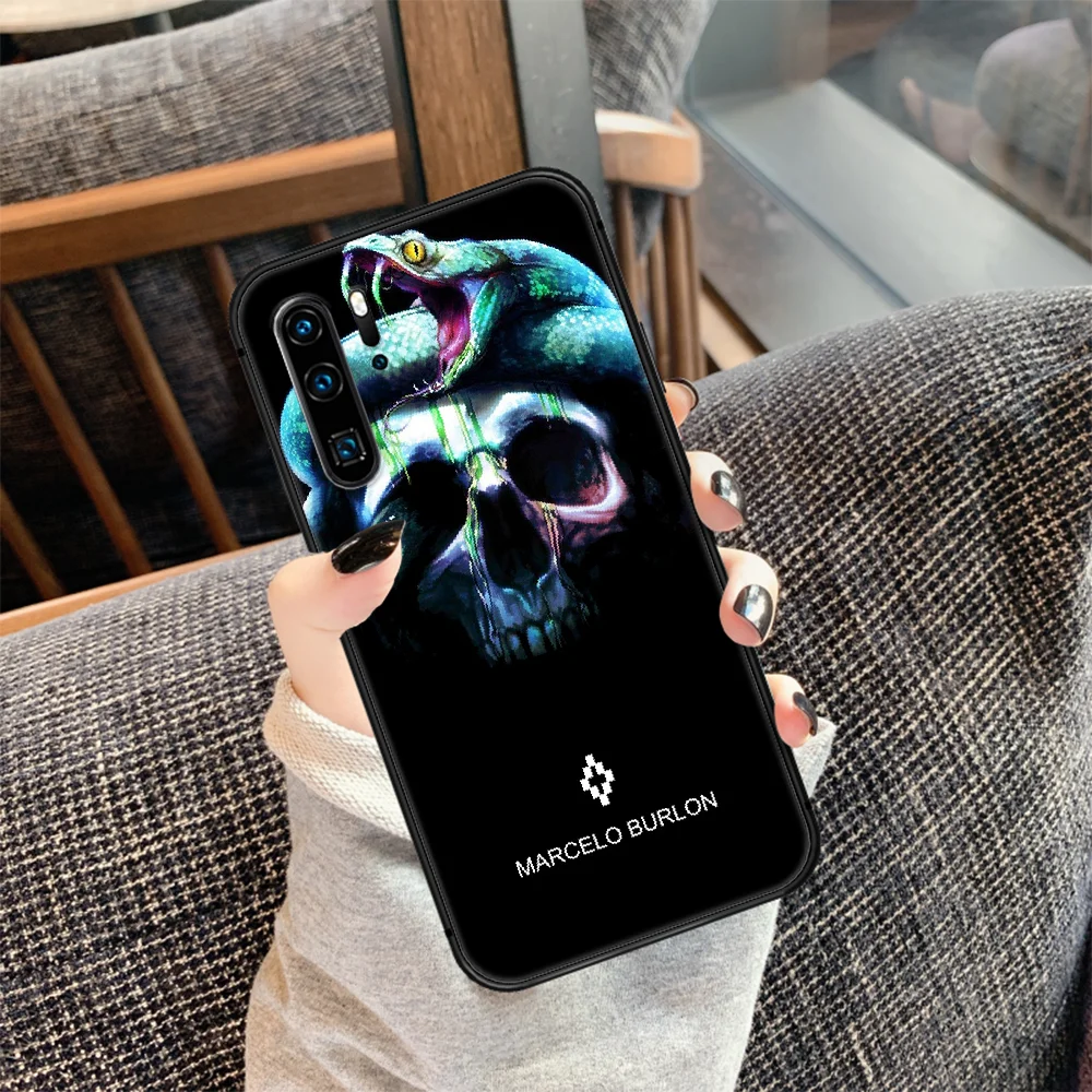 

Marcelo Burlone Fashion Trend Brand Phone Case For Huawei P Mate 10 20 30 40 Lite Pro smart Z 2019 nova 5t black Bumper Luxury