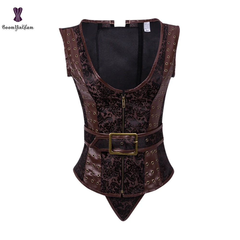 Утягивающее белье на молнии спереди в стиле панк вечерние костюмы куртка без
