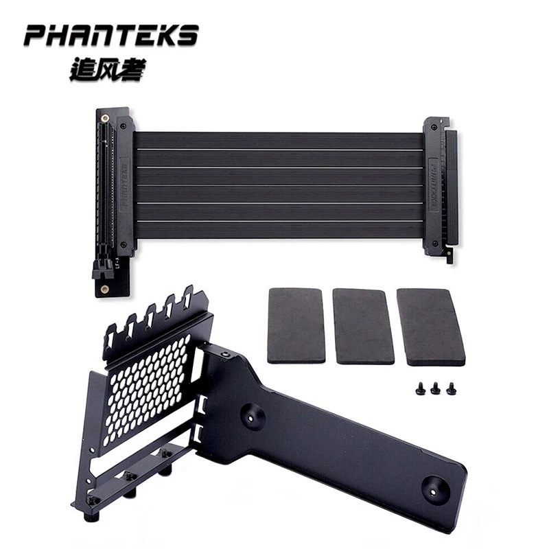 

PHANTEKS Anti Interference GPU Extension Line Computer PCIe3.0 X16 Vertically VGA Card Bracket Suit 7 Slot Mount,PH-VGPUKT_02