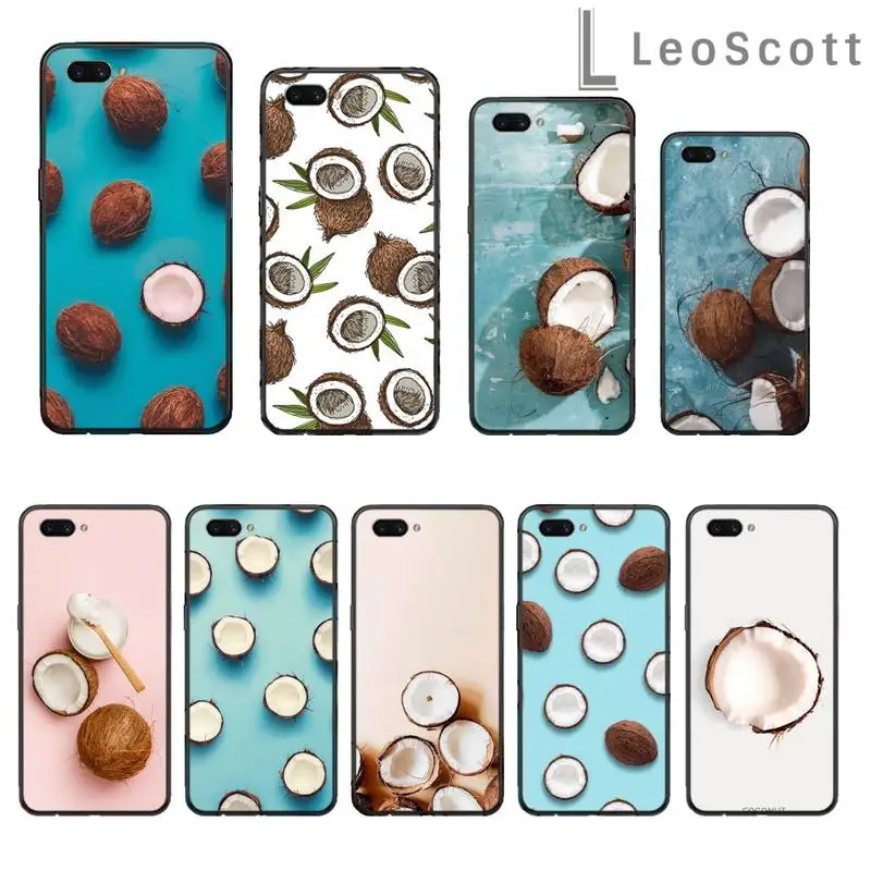 

Summer Fruit Coconut Phone Case For OPPO R9 R11 R15 R17 RENO Realme S PLUS Normal 2z 3 5 C2 pro