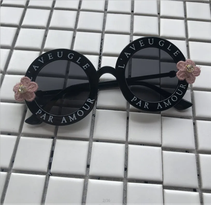 Женские солнцезащитные очки с цветами маленькие круглые ручной работы большие