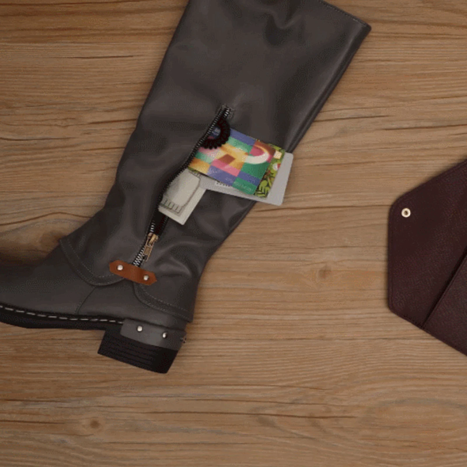 

Comfortable Boots for Women Including Zip Round Toe Low Heel Knee High Boot NYZ Shop