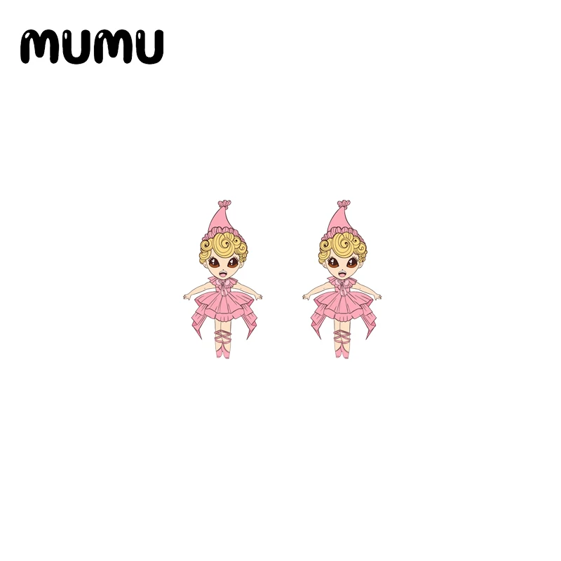 2021 Новинка Мэри Поппинс серьги-гвоздики в форме Забавный эпоксидные украшения