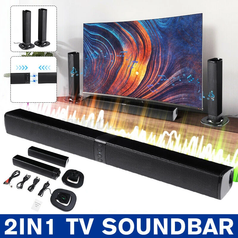 

BEASTUN PVC TV Sound Bar Speaker Home Theater Bluetooth Sound Bar Wireless Detachable Soundbar Stereo Speakers RoHS FCC CE