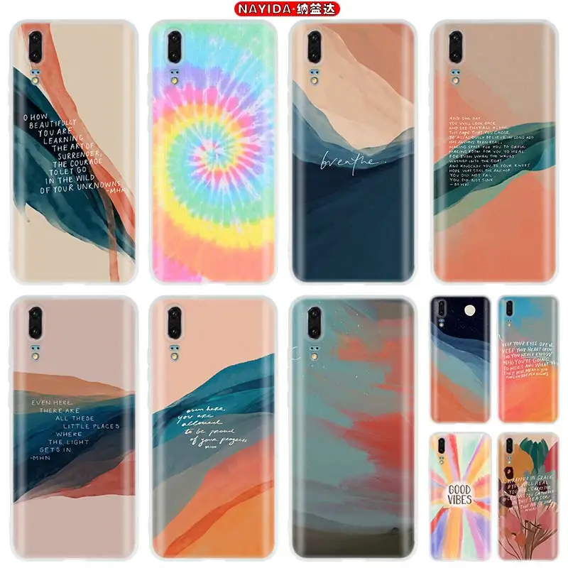 

Абстрактный арт Мягкий силиконовый чехол для Huawei P40 P30 P20 Pro P10 Lite E Plus Smart 2019 2020 Z чехол Звезда