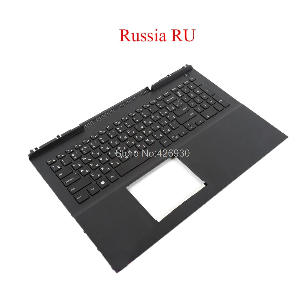 Laptop Palmrest RU keyboard For DELL For Inspiron 15 7000 7566 7567 P65F 0MDC8K MDC8K 0KWWW8 KWWW8 black with Russia new