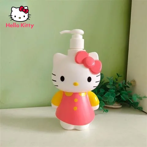 

Hello Kitty Cartoon Plastic Small Bottle Press Shampoo Shower Gel Cosmetic Travel Sub-bottling Simple Portable Storage Bottle
