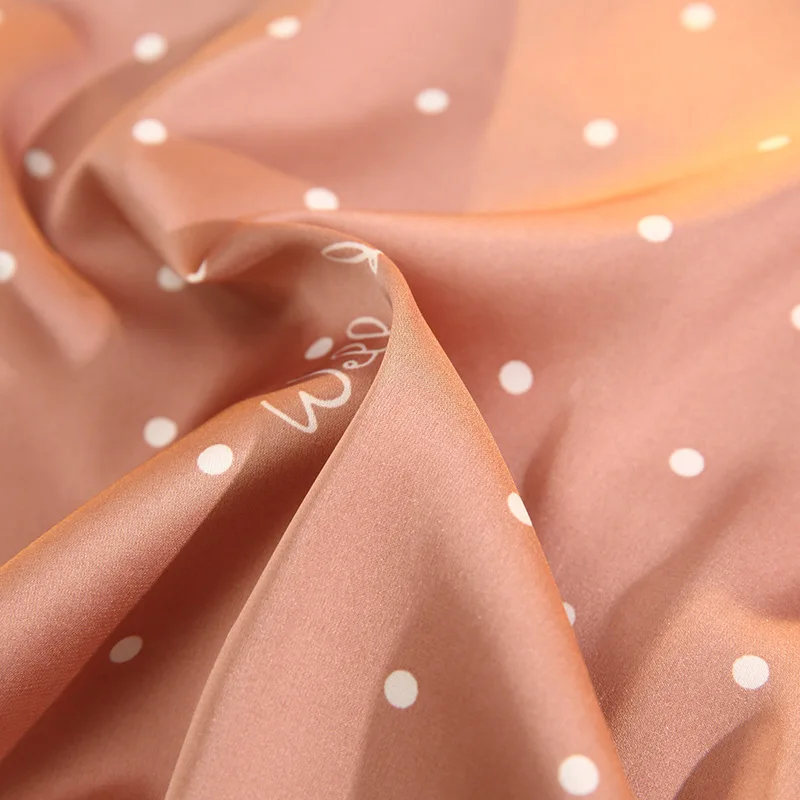 Summer New Polka Dot Print Pajamas Women's Satin Chiffon Soft Touch Sexy Lace Short-sleeved Shorts Suit Sleepwear