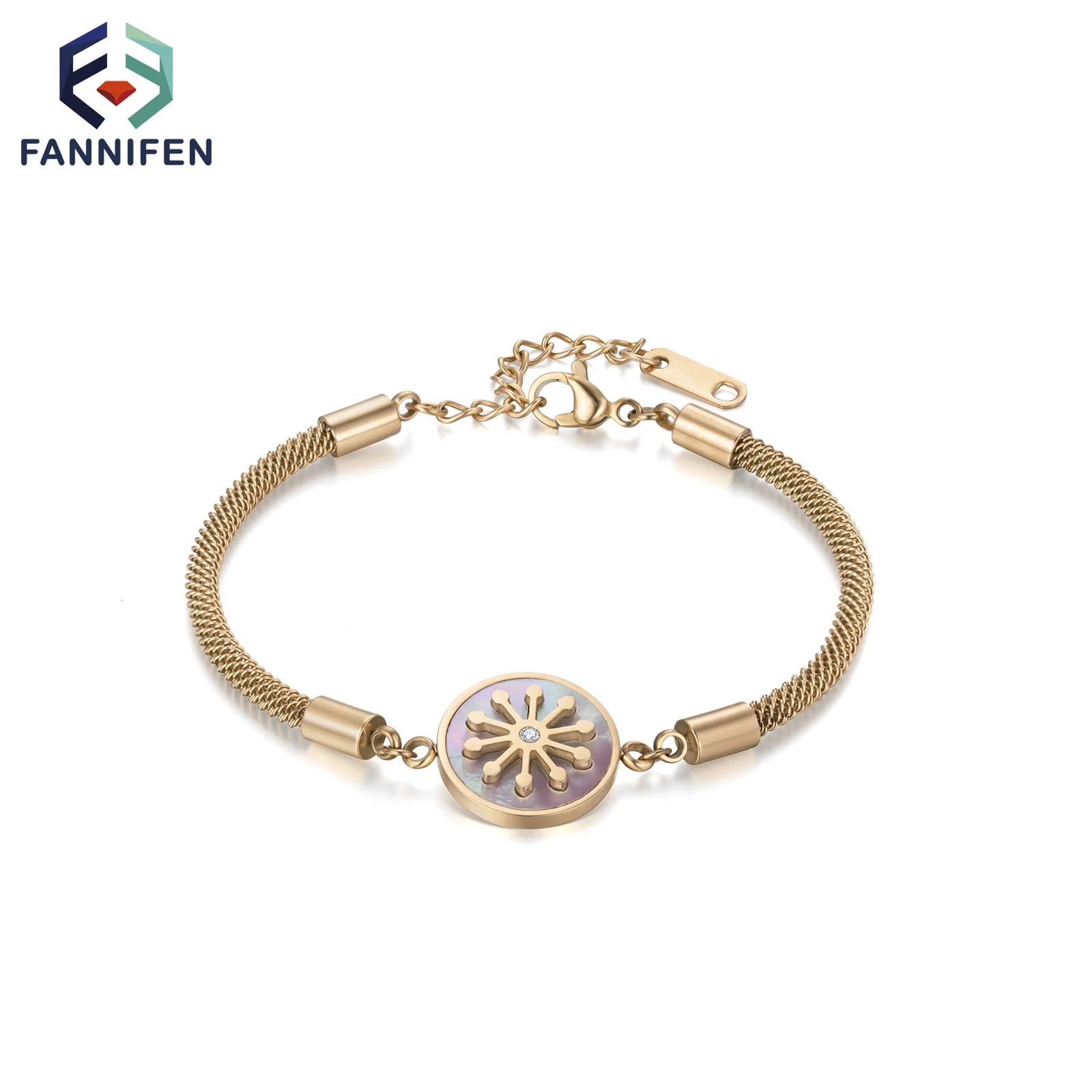 

2021 Trend Jewelry Korean Style Stainless Steel Fashion Dandelion Bracelets For Women Valentine's Day Holiday Gifts For Girls