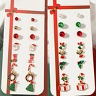 8 пар в комплекте, искусственное дерево, лось, снеговик, олень, Рождественская атмосфера, искусственный кристалл, 2022, новогодние подарки