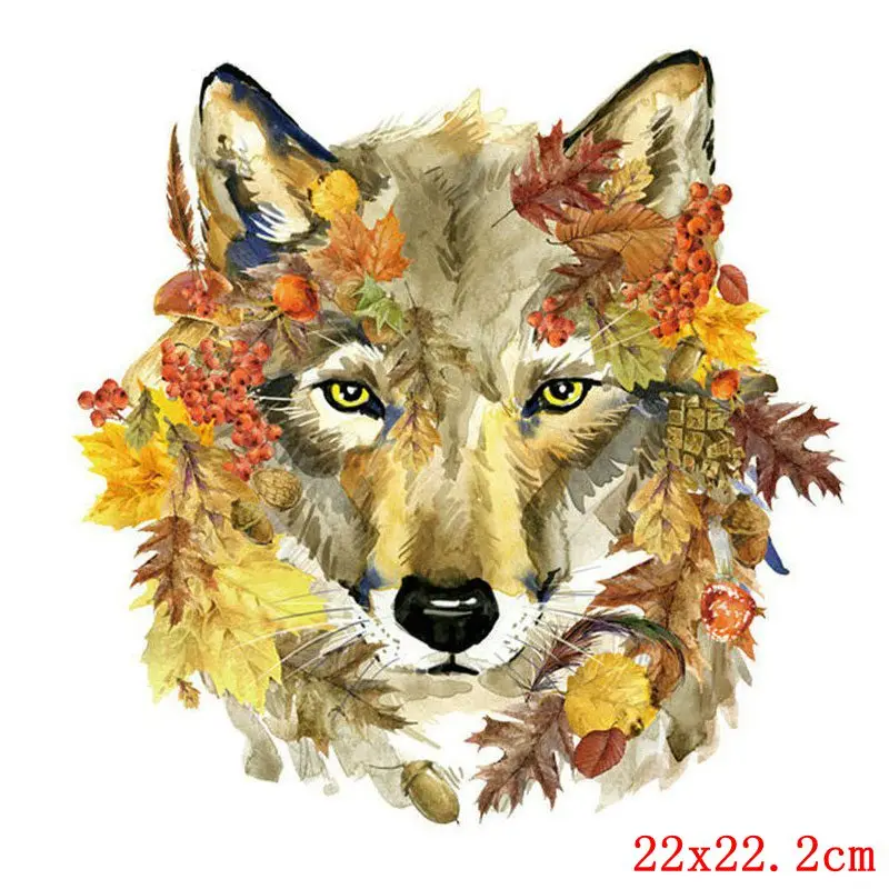 Pulaqi теплопередающие виниловые нашивки с изображением Льва Совы животных