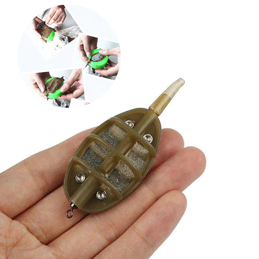 Вождения рыбной ловли 10 шт Карп комбо встроенный метод подачи 15/20/25/30 гр катушка