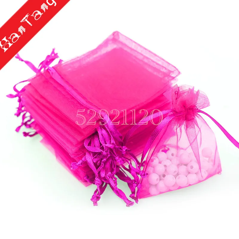 50 шт. сумки из органзы 7x9 9x12 11x16 13x18 см Упаковка для ювелирных изделий украшений