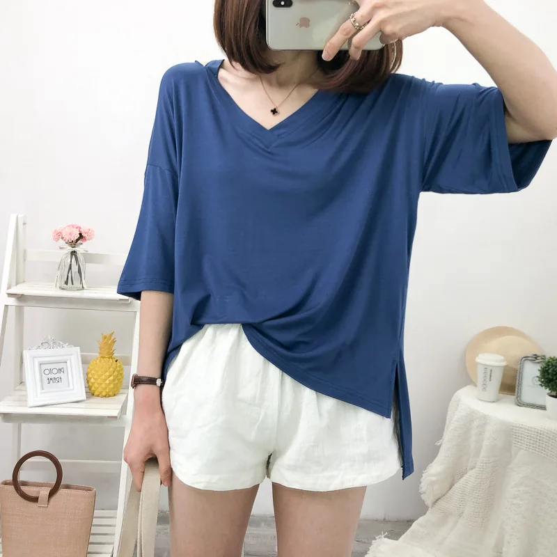 2019 Новая модная женская футболка изысканная Удобная с коротким рукавом | Женская