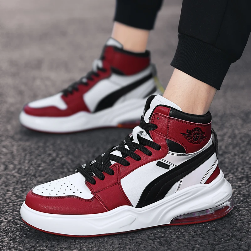 Мужская баскетбольная обувь Zapatillas Deportivas Hombre высокие ботильоны AJ1 тренировочные