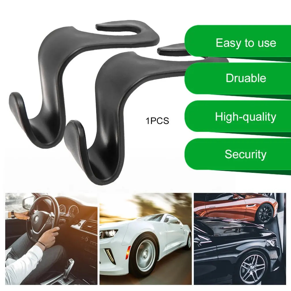

2021 New Car Seat Back Hook Hanger Bags Holder Headrest Mount Hook Storage Organizer Car Internal Accessories