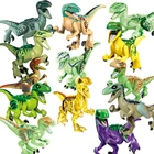 Блокирующие блоки, динозавр Юрского периода, динозавры, тираннозавр, виверн, Велоцираптор, стегозавр, строительные блоки, игрушки для детей