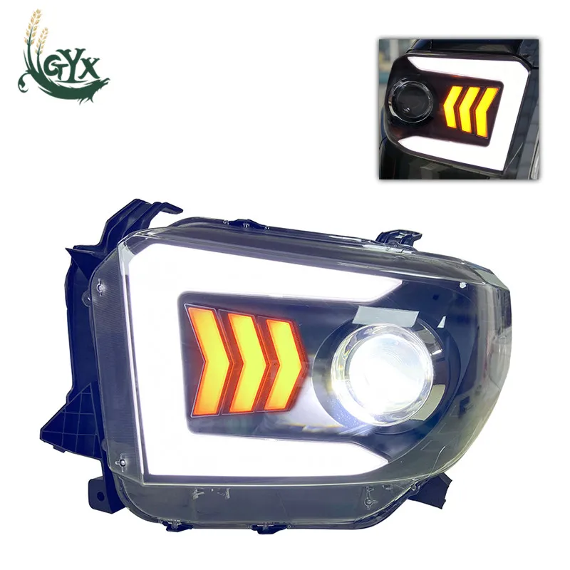 

High-quality suitable for 14-18 new smooth headlight assembly conversion LED daytime running light lens headlight water steering