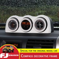 for toyota fj cruiser compass decorative frame triptych combination compass sticker fj dashboard compass car styling interior