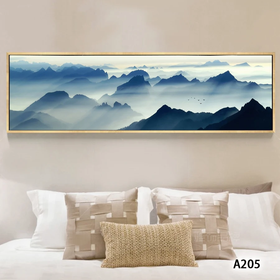 

Водные деревни пейзаж Живопись Искусство Декор холст Pringting Современный домашний декор картина для гостиной без рамки