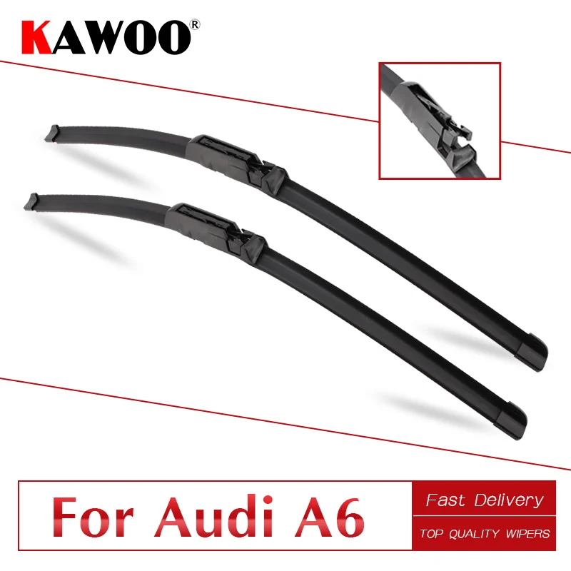 KAWOO для Audi A6 C5 C6 C7 4F с 1997 по 2017 автомобильные щетки стеклоочистителя из натуральной