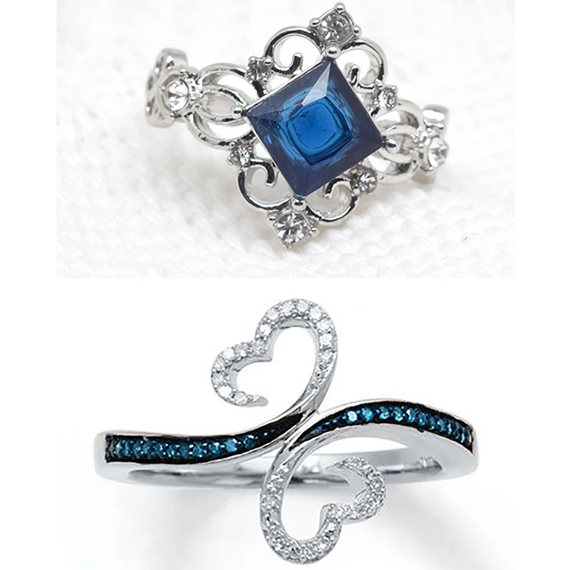 

Женское кольцо с зеленым квадратным цирконом, элегантное кольцо на палец с подвеской принцессы, свадебная бижутерия, праздничные подарки