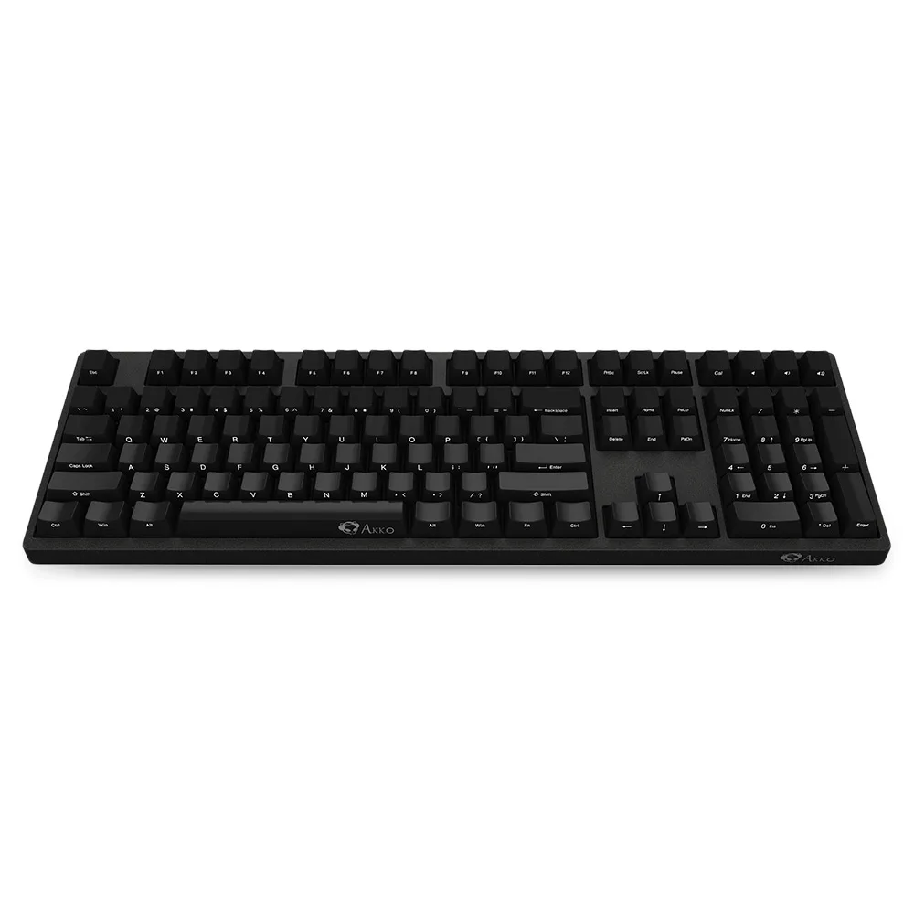 Black Оригинальная игровая механическая клавиатура AKKO 3108 с боковой резьбой 85% PBT 108 клавишами, Проводная компьютерная игровая клавиатура с защитой от привидения Cherry MX - Цвет: Black