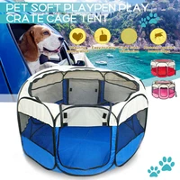 pet dog playpen tent crate room foldable puppy exercise cat cage waterproof outdoor two door mesh shade cover nest kennel