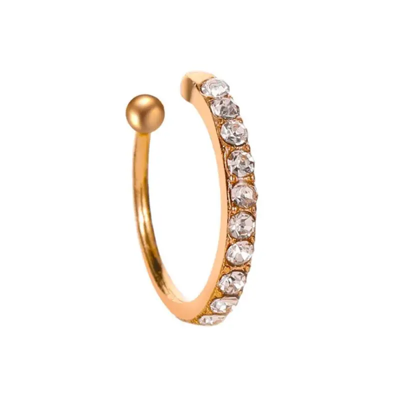 Простые и классические серьги в Корейском стиле клипсы для ушей с бриллиантами