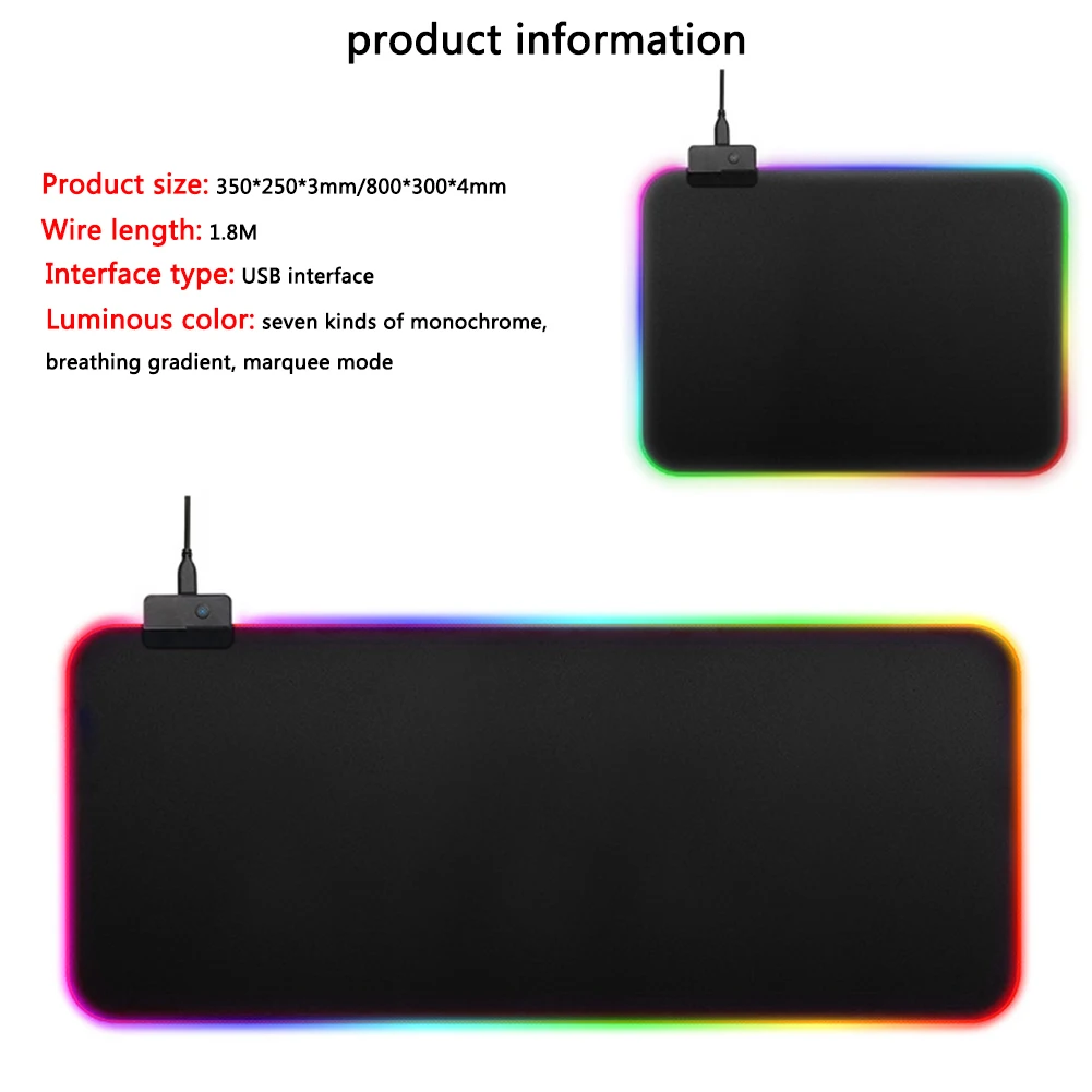 

RGB LED Lighting PC Computer Starry Sky Illuminated Mouse Pad Gaming Keypad Mat